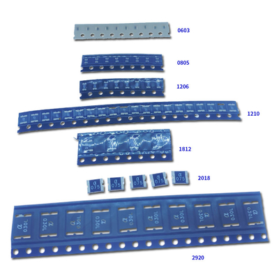 فیوز قابل تنظیم مجدد PTC دستگاه های نصب سطحی 0ZCH0050FF2G Cross Polymeric 16V 3225 0.5A Concave